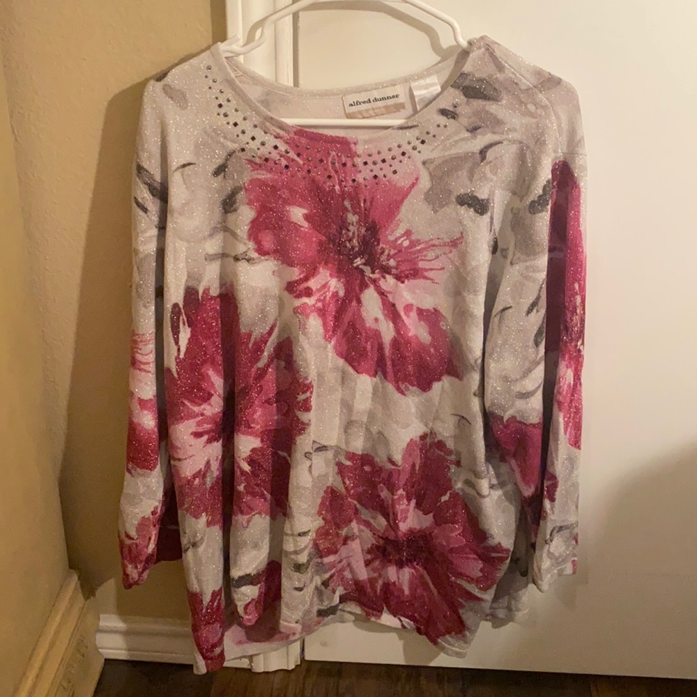 Alfred Dunner Metallic Sweater